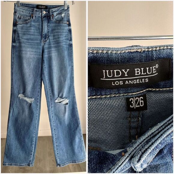 Judy Blue AUSTIN TUMMY CONTROL TOP HIGH RISE STRAIGHT 3/26 - Picture 2 of 7